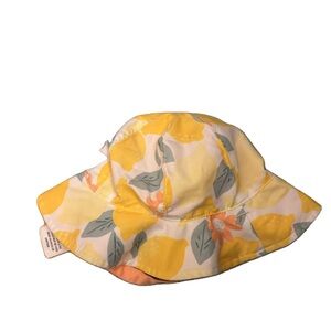 Cat & Jack Lemon Print Kids Hat - Yellow and Orange